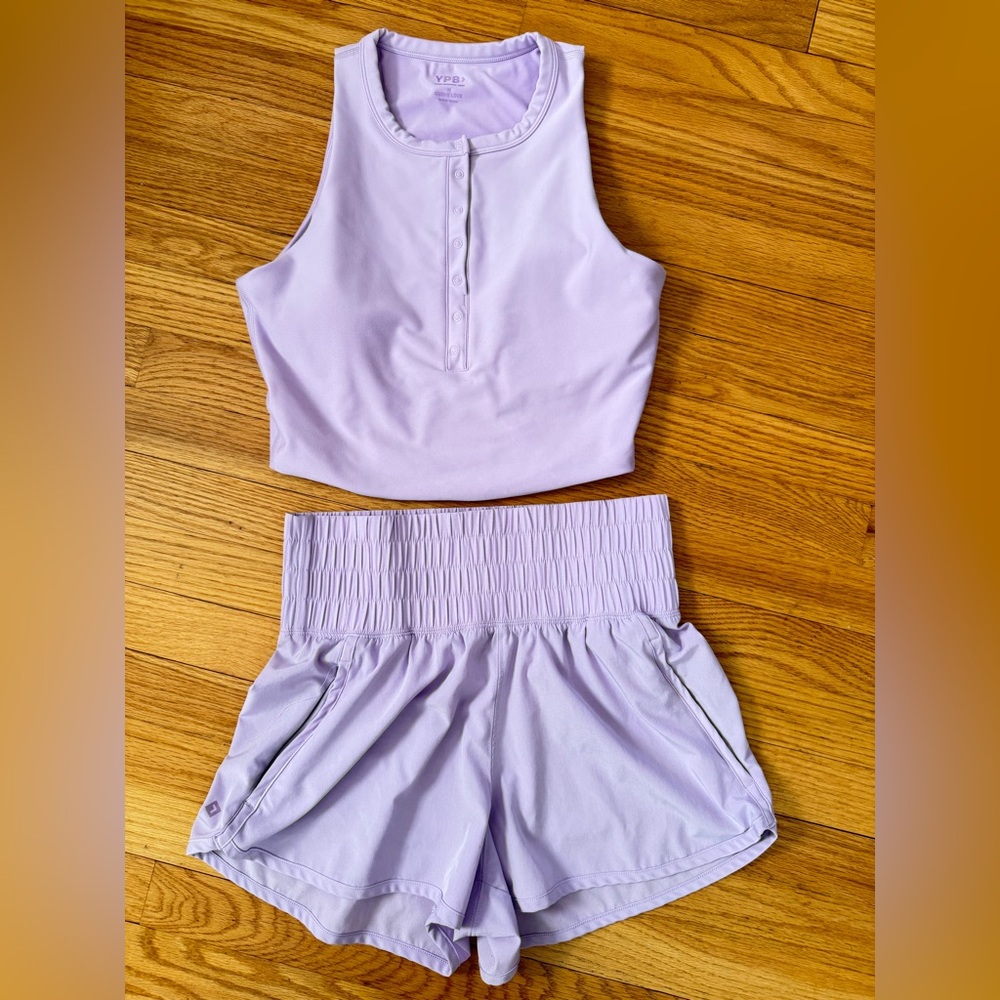 YPB Abercrombie Purple Athletic Set